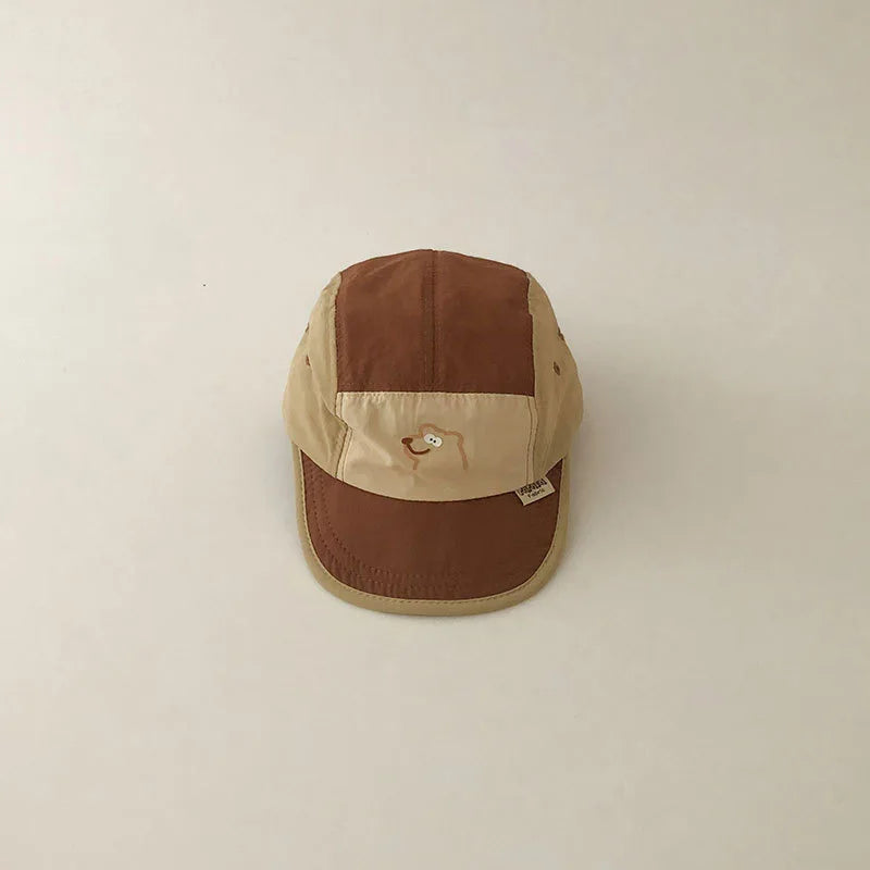 Summer Quick Dry Hat for Baby Letter Embroidery Baseball Cap Kids Boy Girl Adjustable Sunscreen Thin Sport Hats