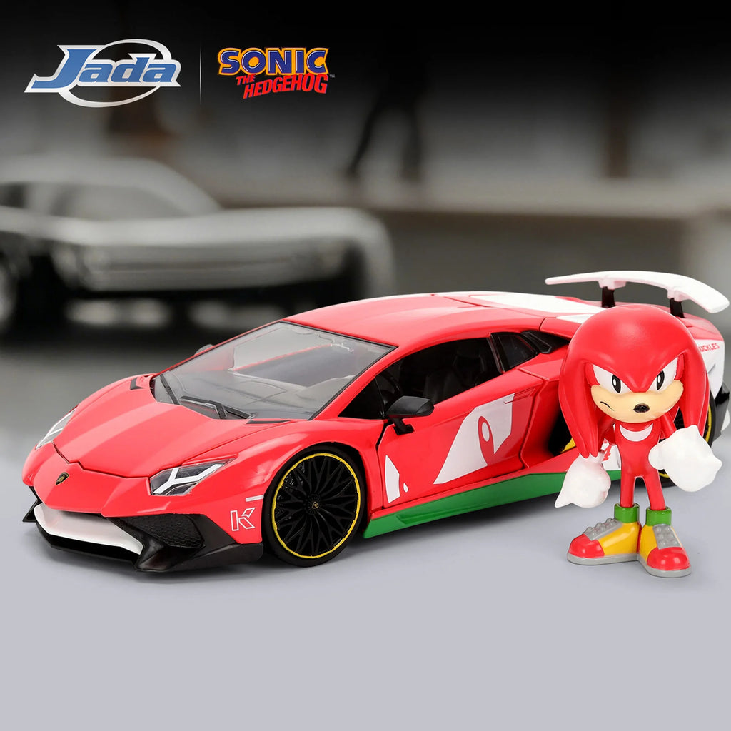 JADA 1:24 Diecast Model Sonic the Hedgehog Lamborghini Aventador SV JD36264