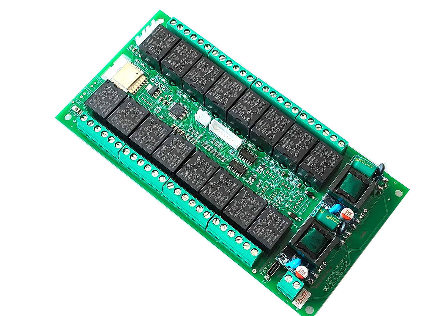 11 switch input 16 Channel Works with Tuya WiFi Zigbee Smart Relay Module board controller interlock Jog Multi-Scenario Control
