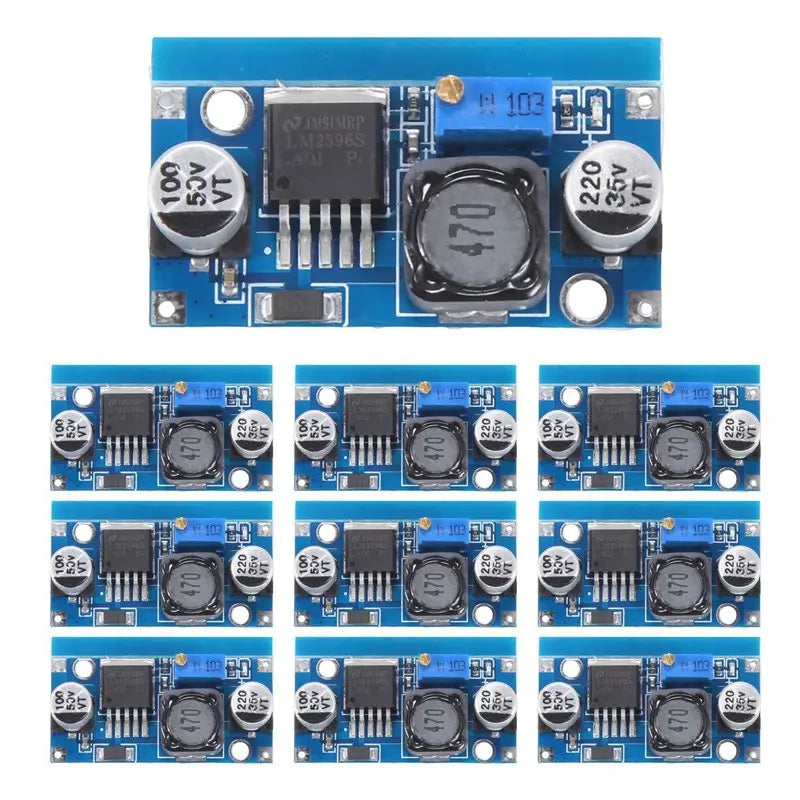 【NEWLY】200Pcs LM2596S DC-DC Step Down Power Supply Module 3A Adjustable Step-Down Module 1.5-35V Power Supply Step Down Module