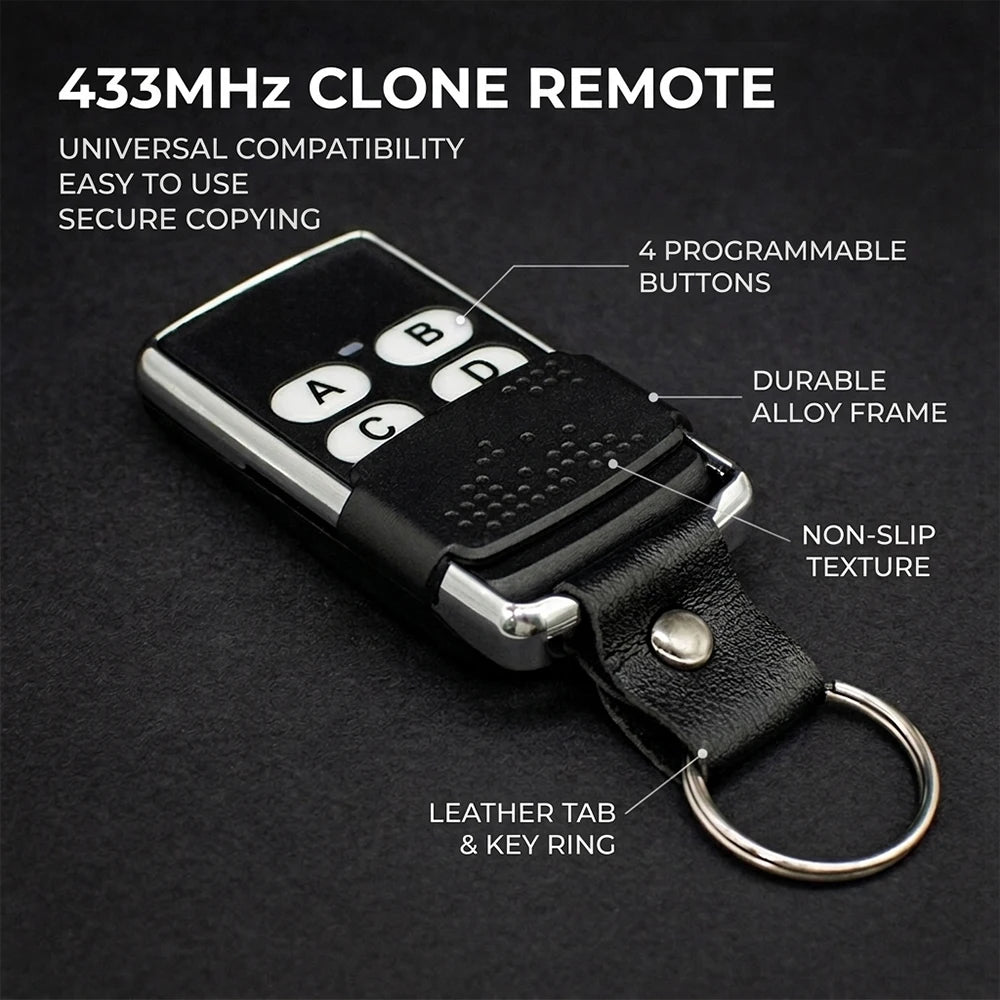 Copy 433.92mhz Fixed Code Remote Control 433mhz 4Buttons Garage Gate Door Opener