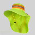 Adjustable Design Reflective Sun Hat UV Protection Sun Protection Anti-UV Bucket Hat Neck Shawl Large Brim