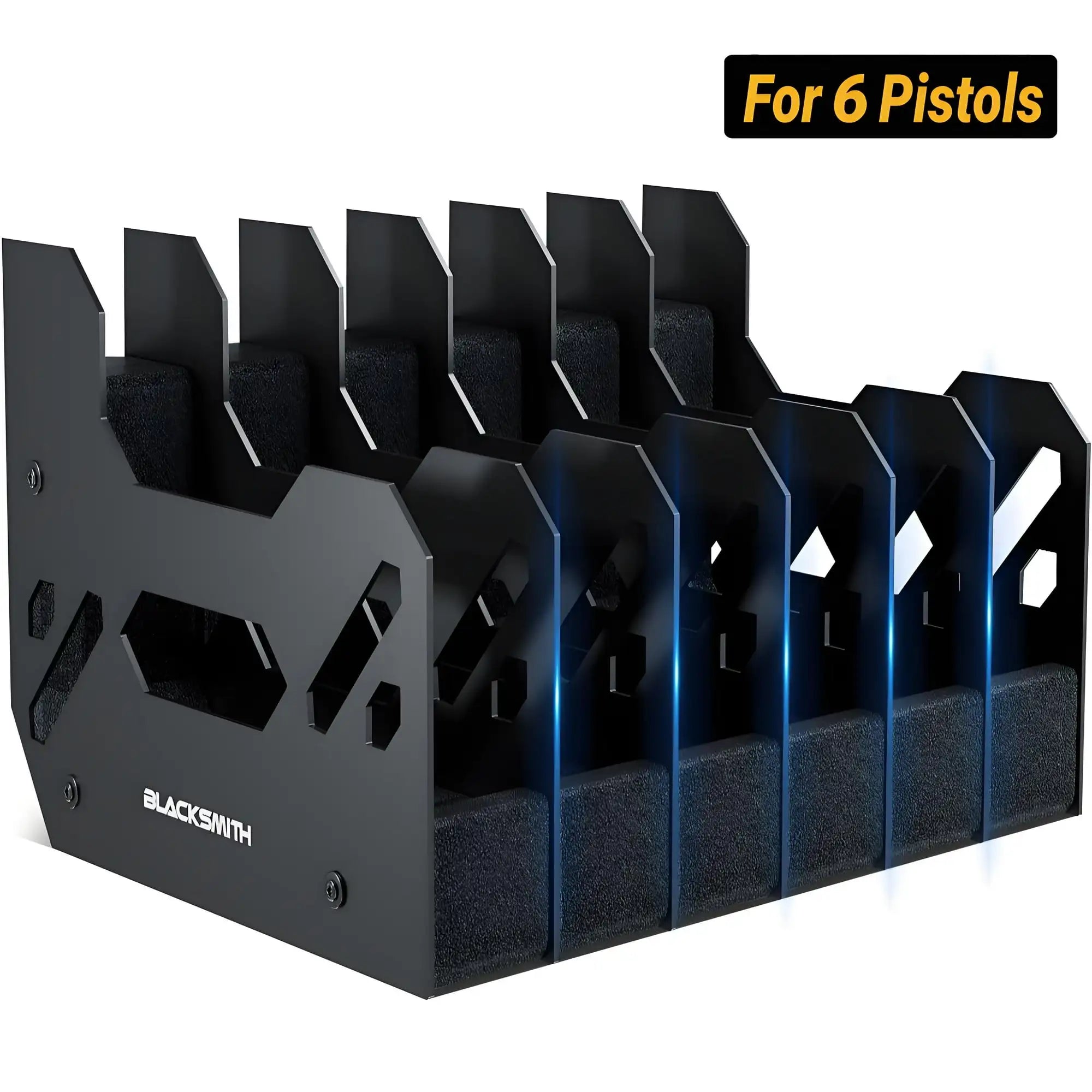 6 Slots Foam Gun Rack Pistol Rack Revolver Handgun Stand Display Holder Pistols Holder Airsoft Gun Storage Accessories