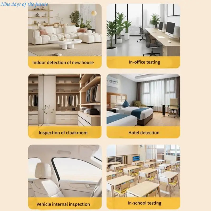 Accurate Air Quality Monitors CO2 Detectors Monitoring Big Display for Home E65A