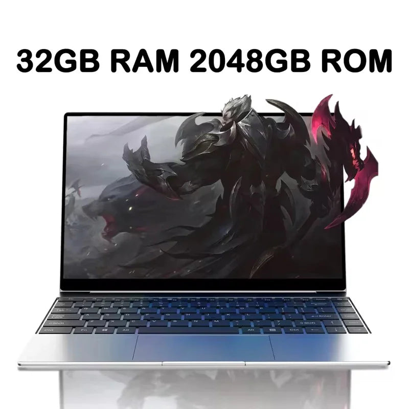 Multifunctional Student Daily Laptop I9-9900 Chip Win11 Pro Big Storage Outdoor Study Portable Computer