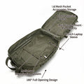 45L Tactical Fishing Backpack Molle Water Resistant Outdoor Tackle Bag Large Capacity Storage Camping Hiking Travel Rucksack Trekking Men Women Anglers Fishermen Rod Reel Gear Durable Multi Pocket Wear Resistant Lake River Sea Fishing Daypack Bushcraft