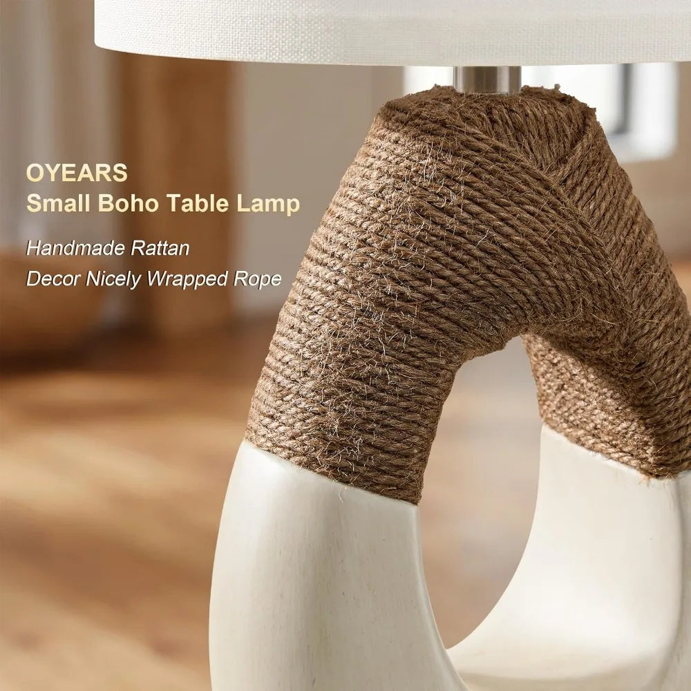 Lamps Set for Bedroom, Living Room, Nightstand Bedside, Ideal for Small Spaces