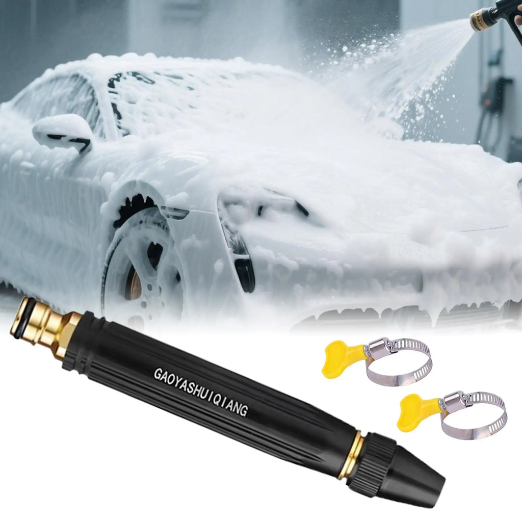 Garden Hose Spray Nozzle Metal Garden Hose Water Nozzle Sprayer Handheld Replacement Parts With 3 Patterns Cleaning Tools