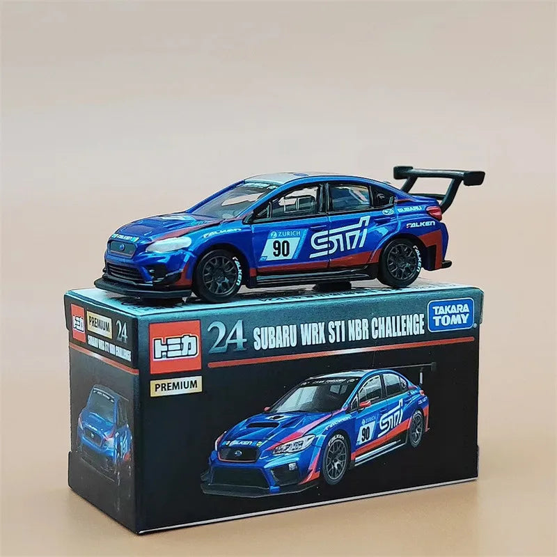 In Stock TOMY Tomica Premium Black Box 1/64 Subaru WRX STI Rally Racing Alloy Diecast Car Model Toy for Boys Collection Gift