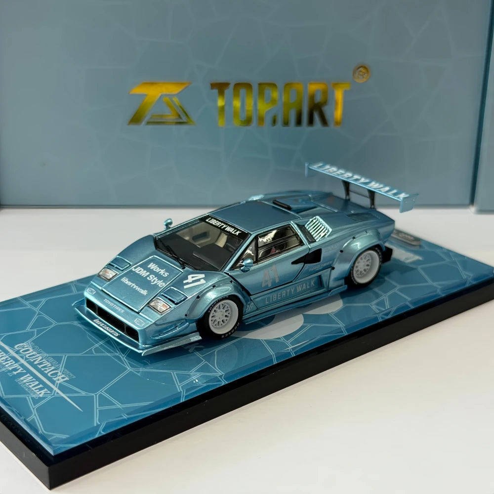 TOPART  1/64   Malaysia Exclusive LBWK Widebody Countach  Diecast Model Car