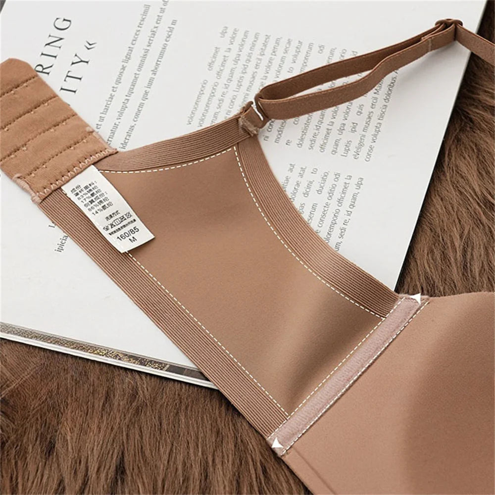 KUCLUT  Seamless Half Cup Bra Smooth Surface Top Support Thin And Comfortable Without Steel Ring Bra One Piece Seamless Half C