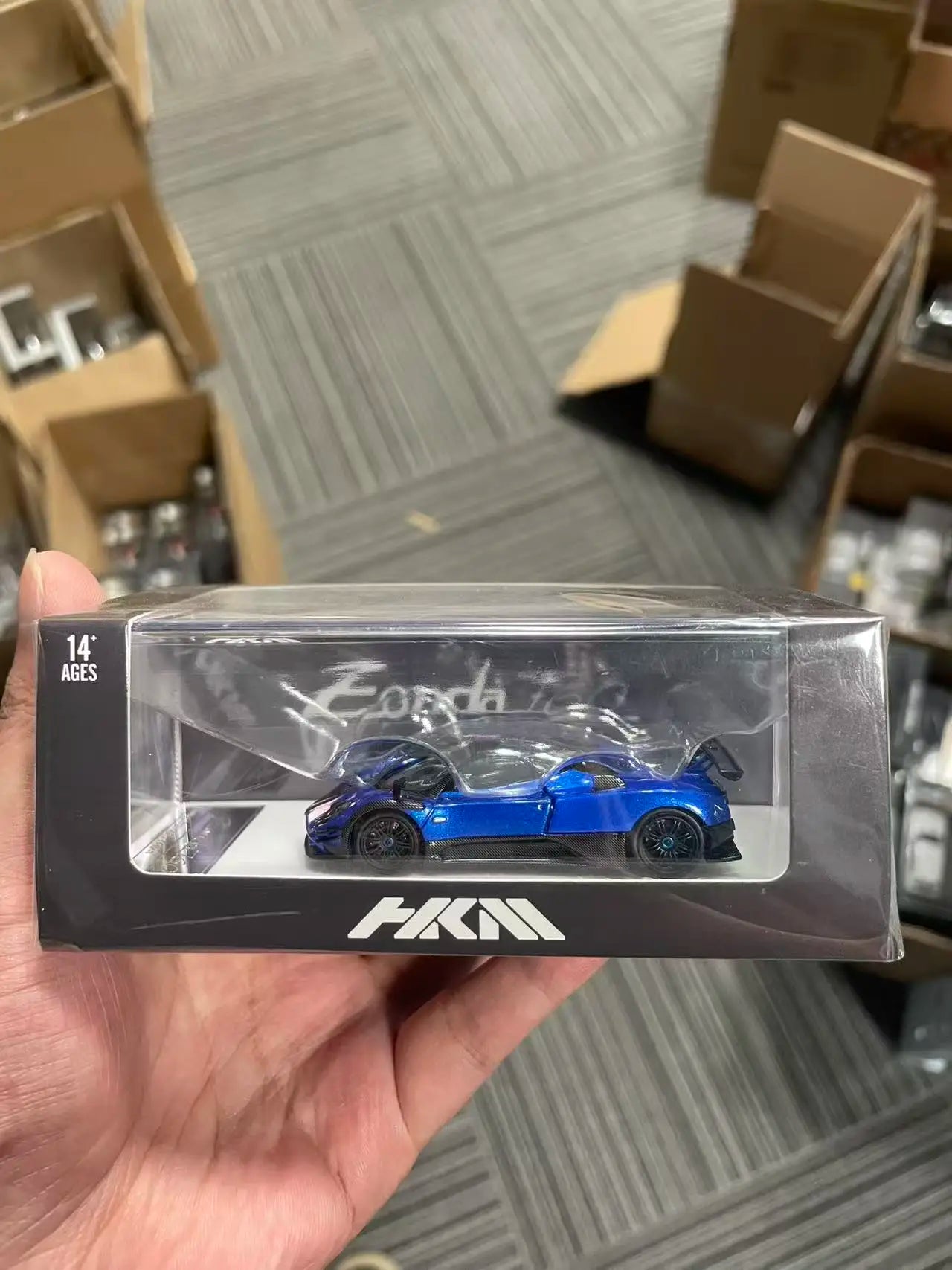 HKM Premium 1:64 Pagani Zonda 760 Diecast Model Car Collection (3 Variants: Green/White/Blue) With Openable Rear Hood In Stock