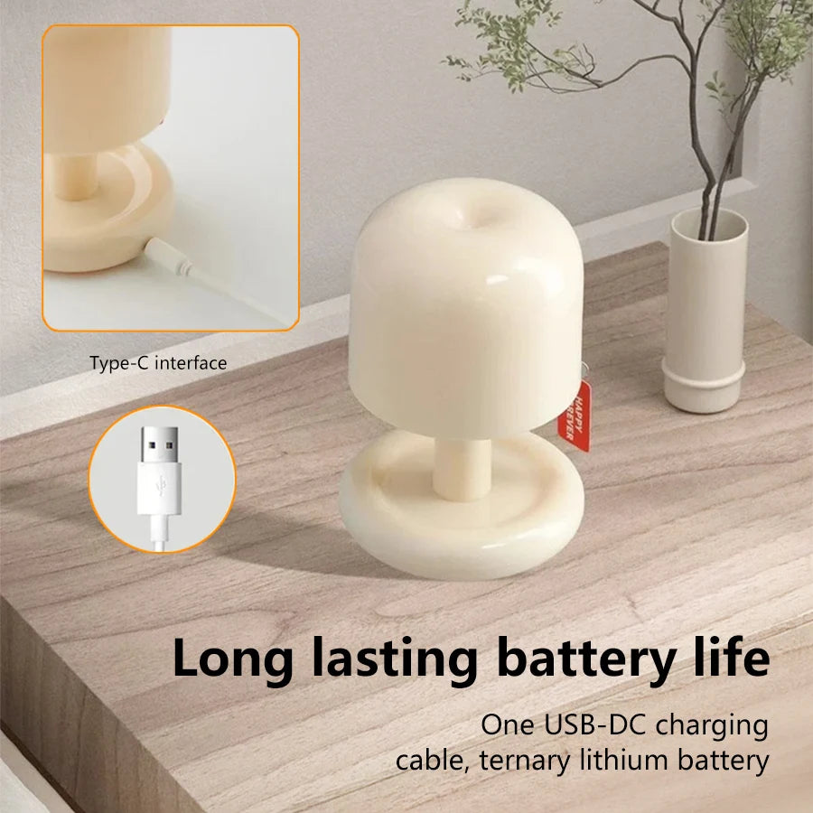 Sunset Lamp Mini Touch Night Light USB C Rechargeable Dimmable Warm Desk Lamp Portable Ambience Mood Light for Bedroom