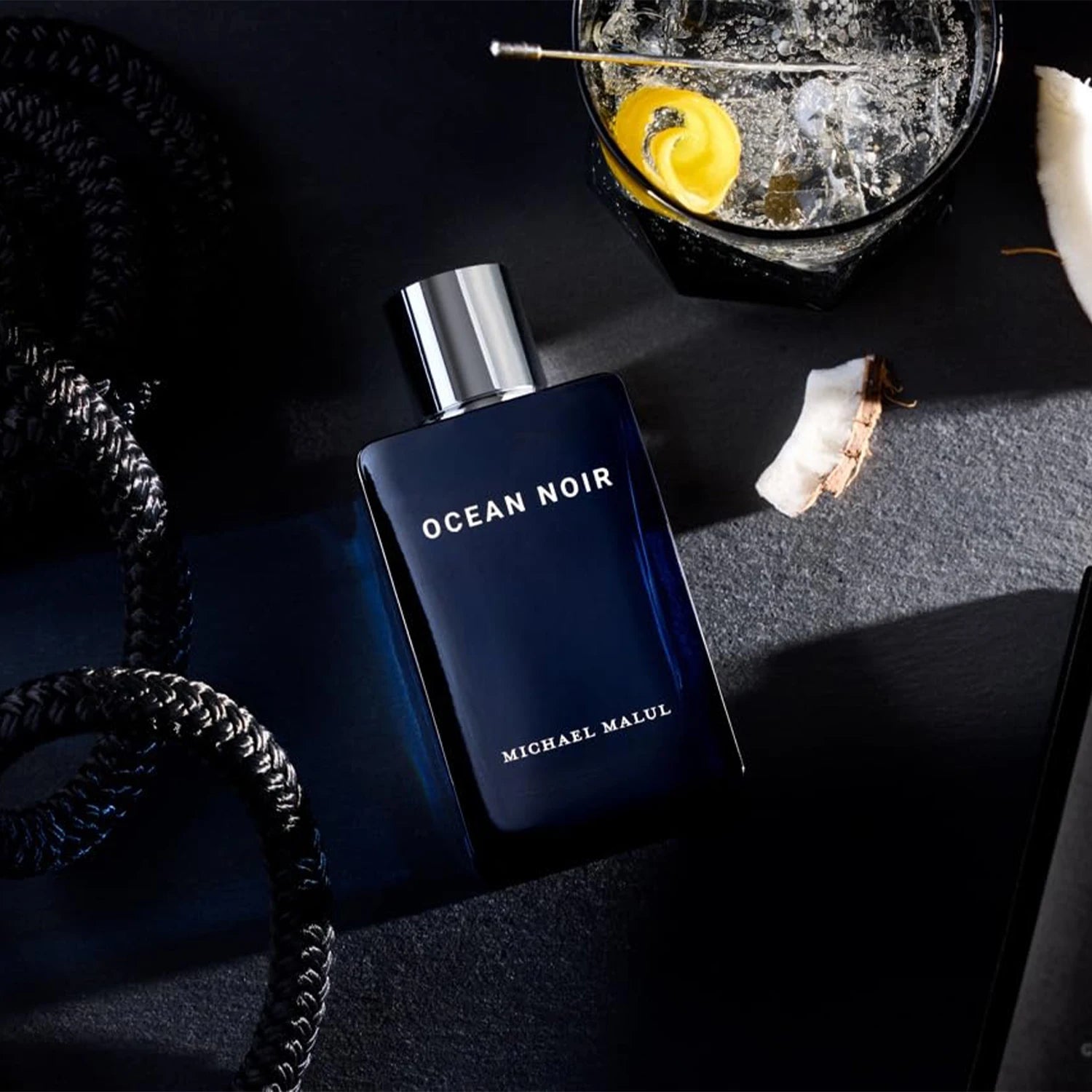 Michael Malul Ocean Noir Eau de Parfum Spray for Men – Fresh Aquatic, Dark Marine & Woody Aromatic Scent, Long-Lasting Fragrance, Perfect Gift, 100 ml / 3.4 fl oz