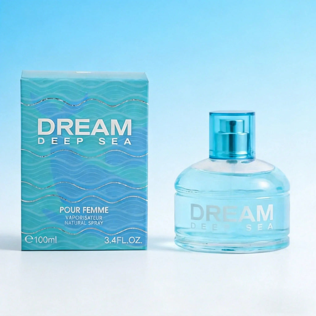 DREAM Deep Sea Eau De Parfum for Women, Fresh Aquatic Floral Fragrance Long Lasting Perfume Spray, Elegant Scent Gift for Ladies, 3.4 fl oz / 100ml