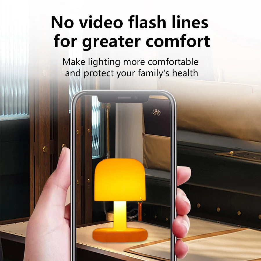 Sunset Lamp Mini Touch Night Light USB C Rechargeable Dimmable Warm Desk Lamp Portable Ambience Mood Light for Bedroom