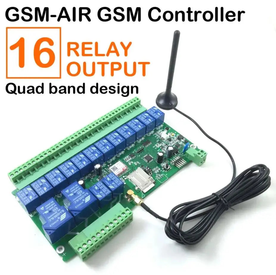 GSM-AIR 16 channel GSM Remote Control System GSM Relay Control for light switch control