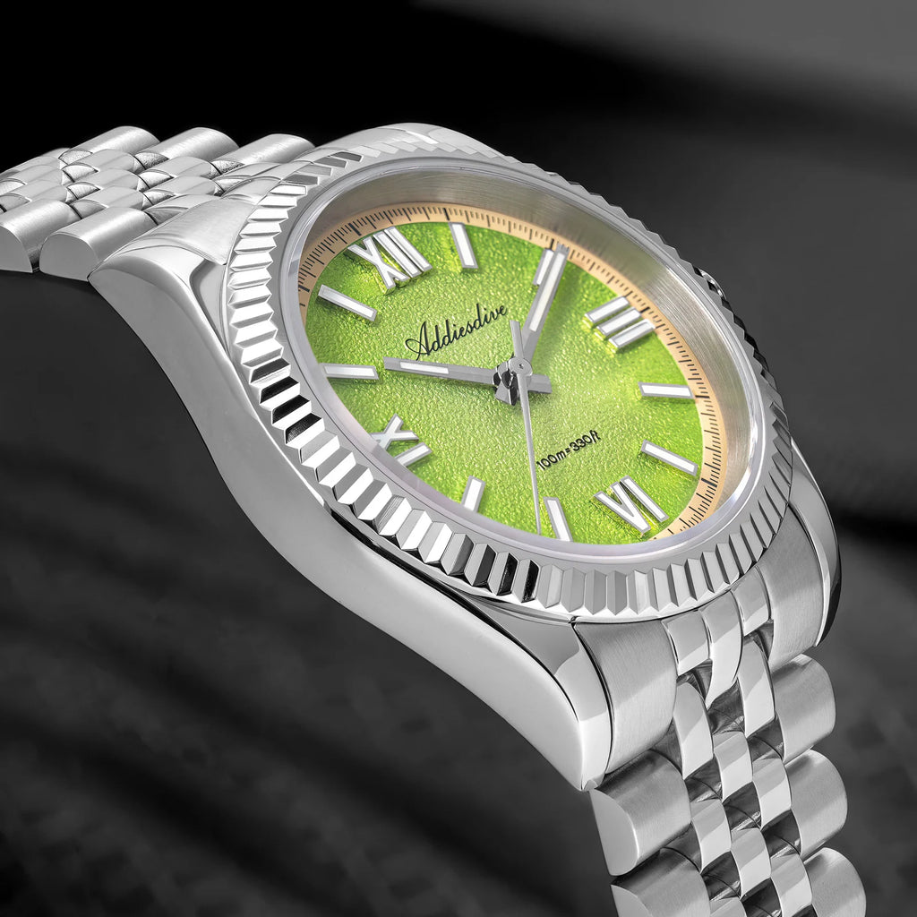 ADDIESDIVE Hight Quality Sapphire Glass 10Bar Waterproof Watches 316L Stainless Steel BGW9 Super Luminous Wristwatches for Women
