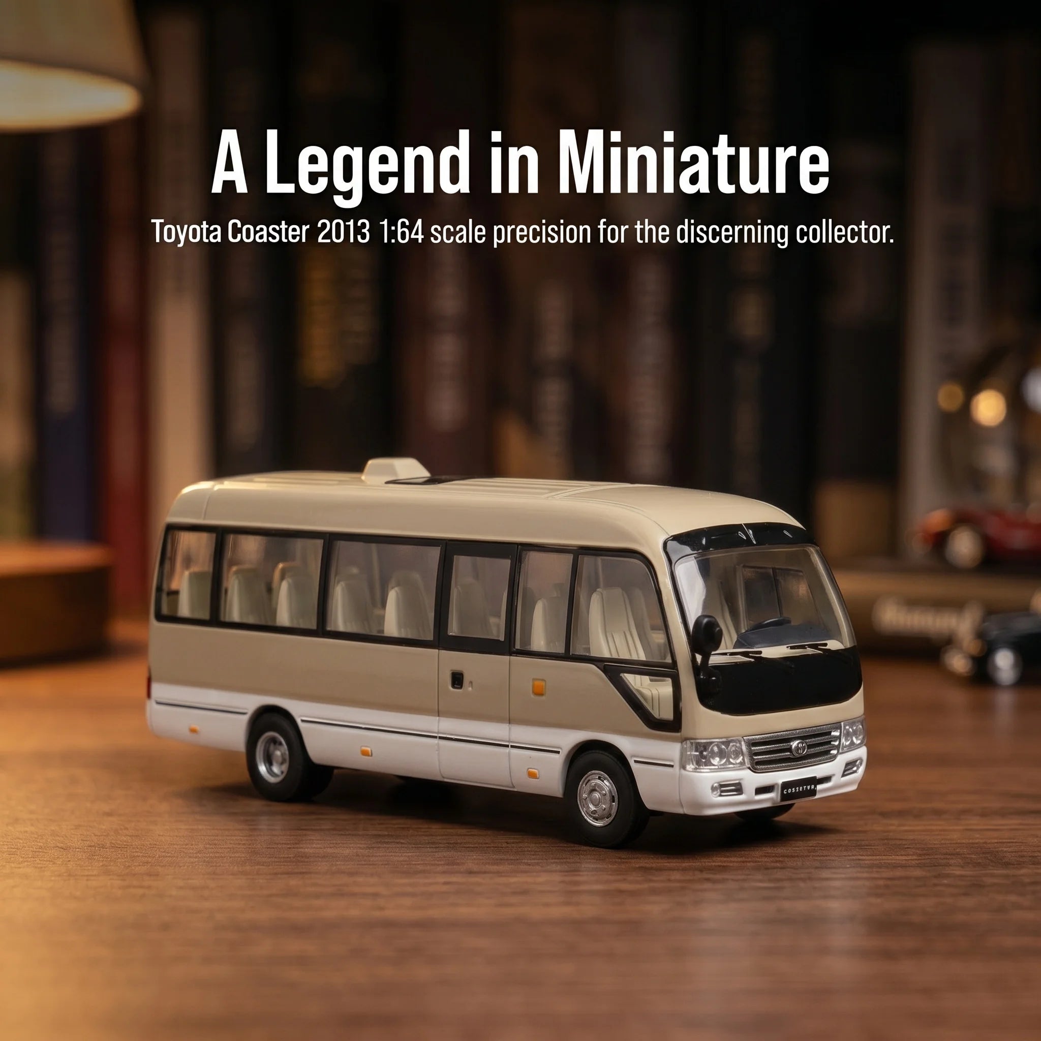 Toyota Coaster 1:64 Alloy Die-Cast Car with Exquisite Craftsmanship - Premium Miniature Collectible Model