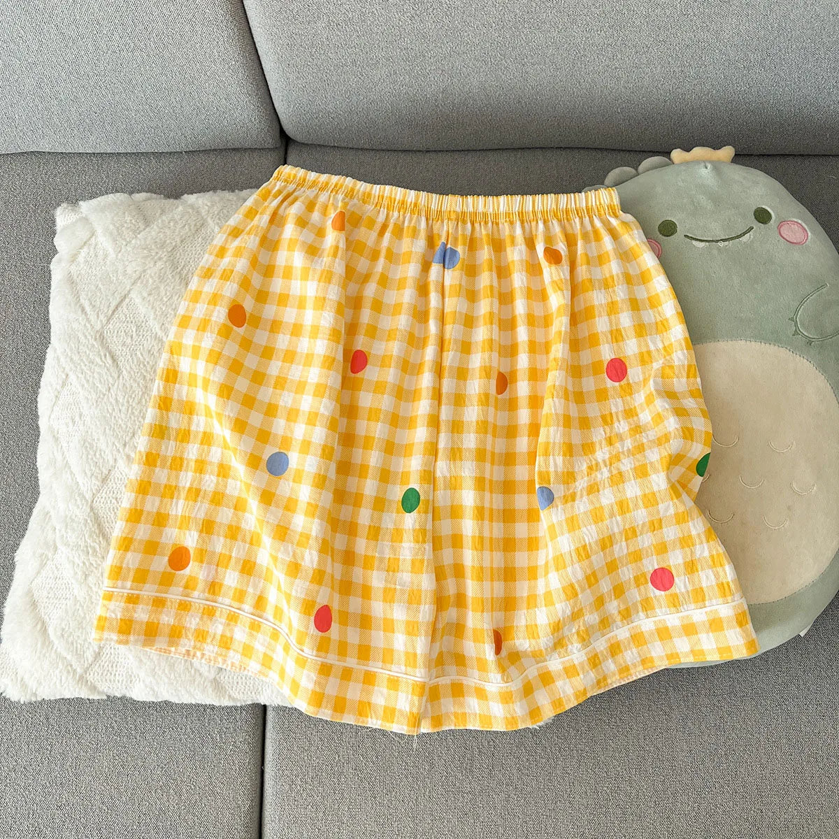 Summer Short-sleeved Cloud Cotton Pajama Set for Women, Comfortable and Trendy, Shorts That Can be Worn Outside, Home Wear Set