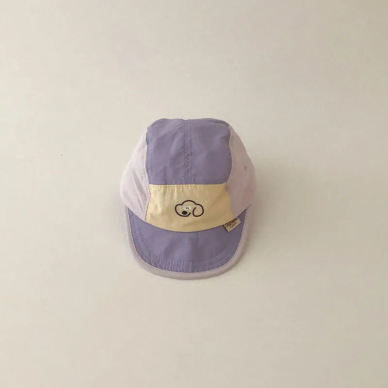 Summer Quick Dry Hat for Baby Letter Embroidery Baseball Cap Kids Boy Girl Adjustable Sunscreen Thin Sport Hats