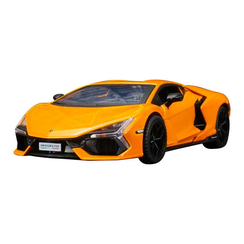 1:32 simulation Lamborghini alloy car model with doors and trunk that can be opened, sound and light feedback, supercar car