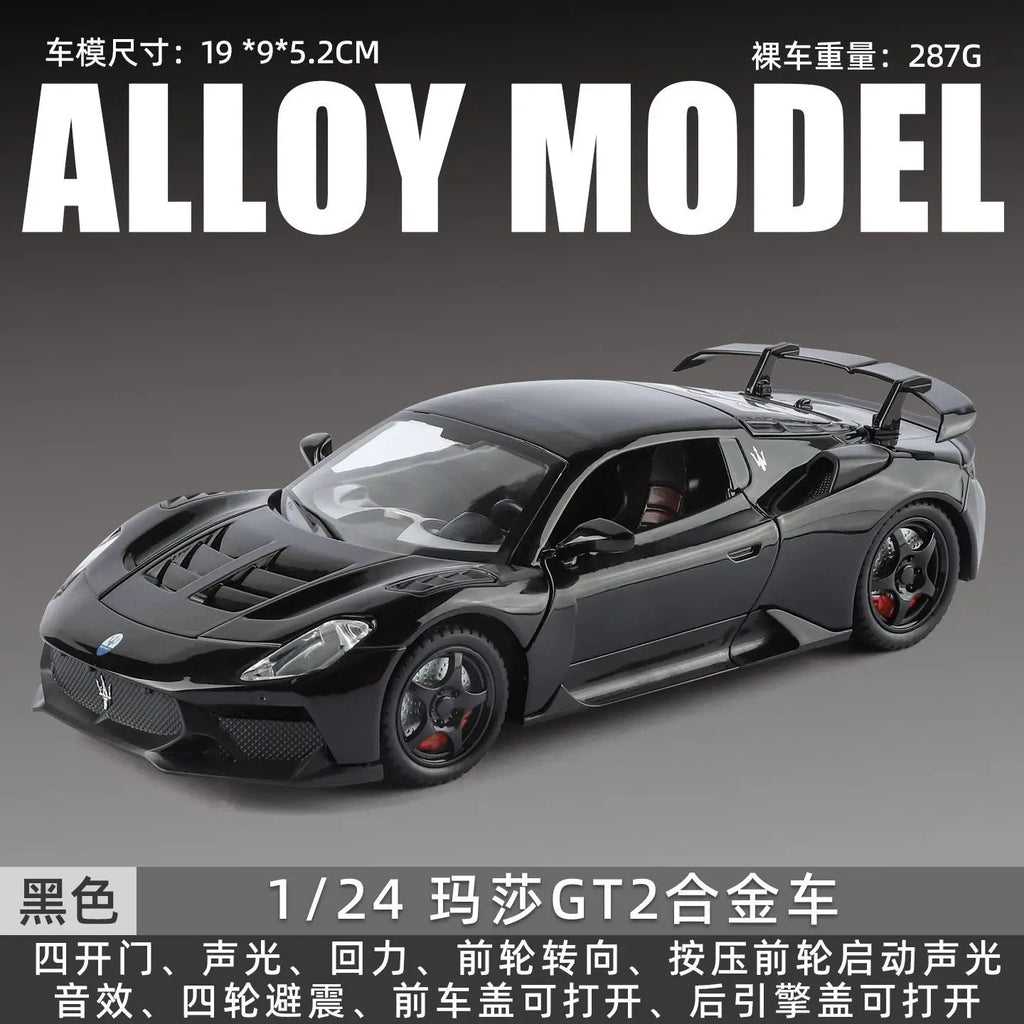 1:24 Martha gt2 Die-cast alloy toy car model Has various functions Collection Decoration miniature cars children's toys gift