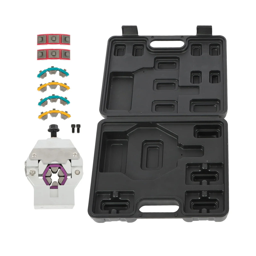 71550 Manual Hose Ferrule Crimper Kit 5/16"-5/8" A/C Hose Crimping Tools 4 Dies