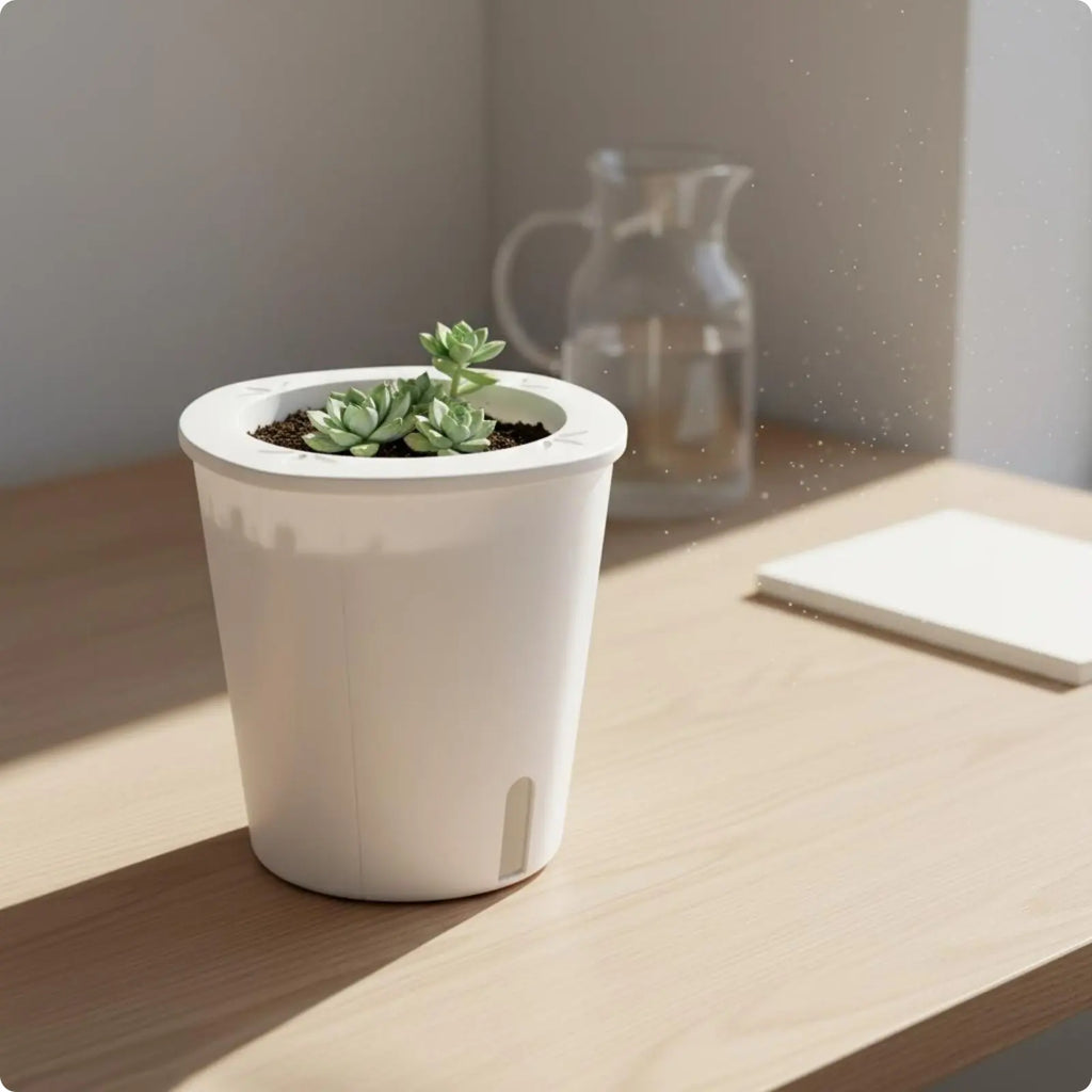 Self Watering Planter Large Size Self Watering Pot Water Reservoir Planter Hydroponic Garden Container Lightweight for Outdoor
