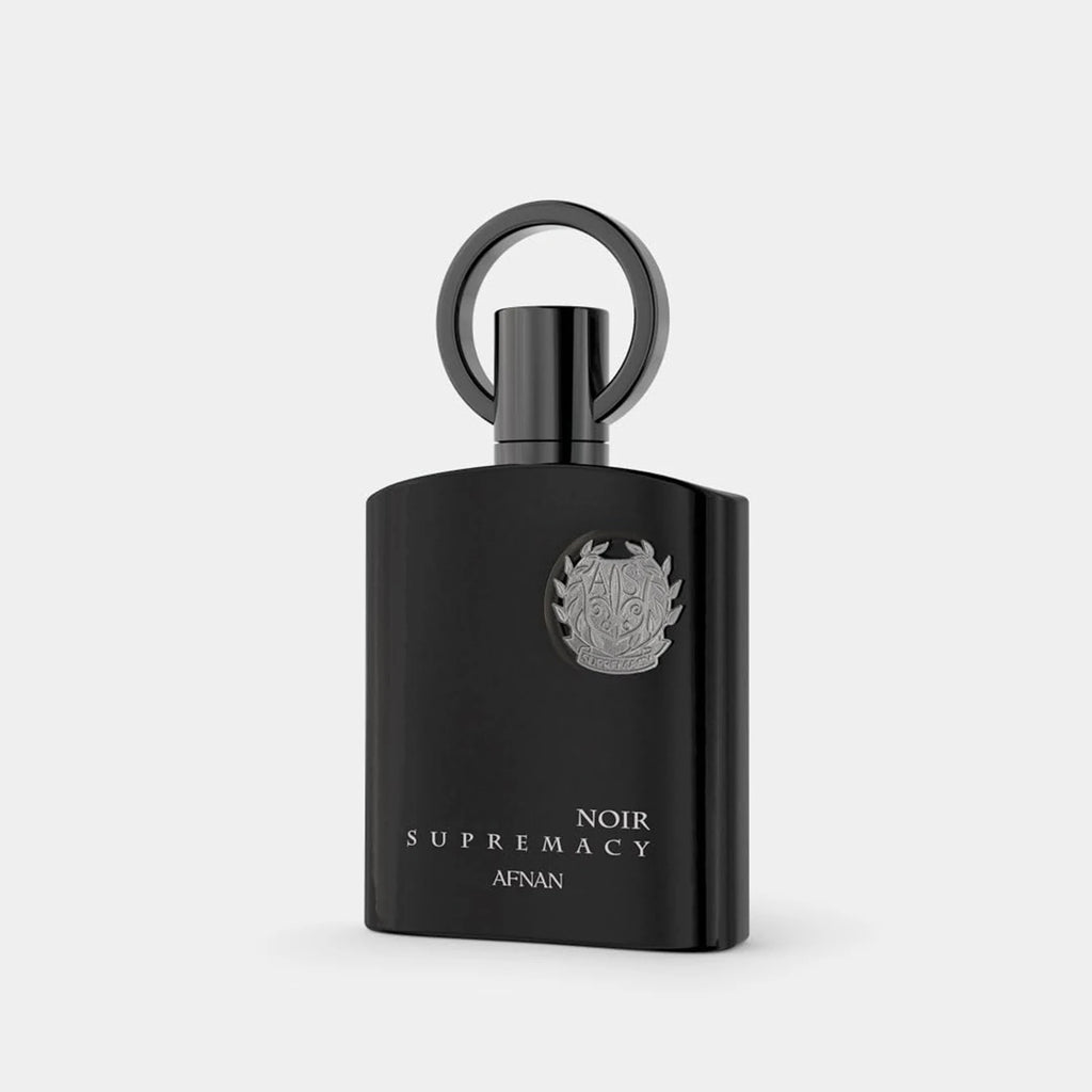 Afnan Supremacy Noir Eau de Parfum Spray for Men – Warm Woody Vanilla & Spicy Amber Scent, Khair Wood & Whipped Vanilla, Long-Lasting Luxury Fragrance, Perfect Gift, 3.4 fl oz / 100 ml