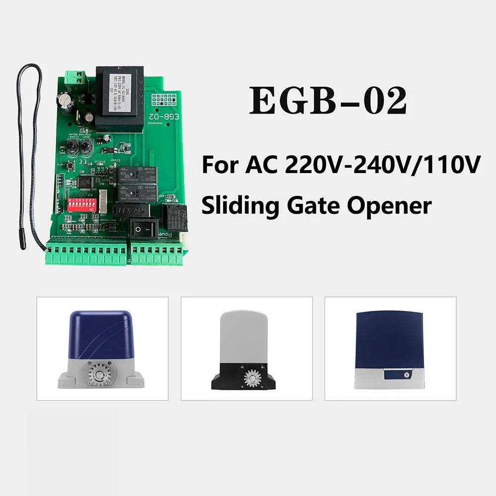 AC220V /AC230V Sliding Gate Openers Circuit Board Universal Sensitive Sliding Gate Motor Main Electronic Control Board