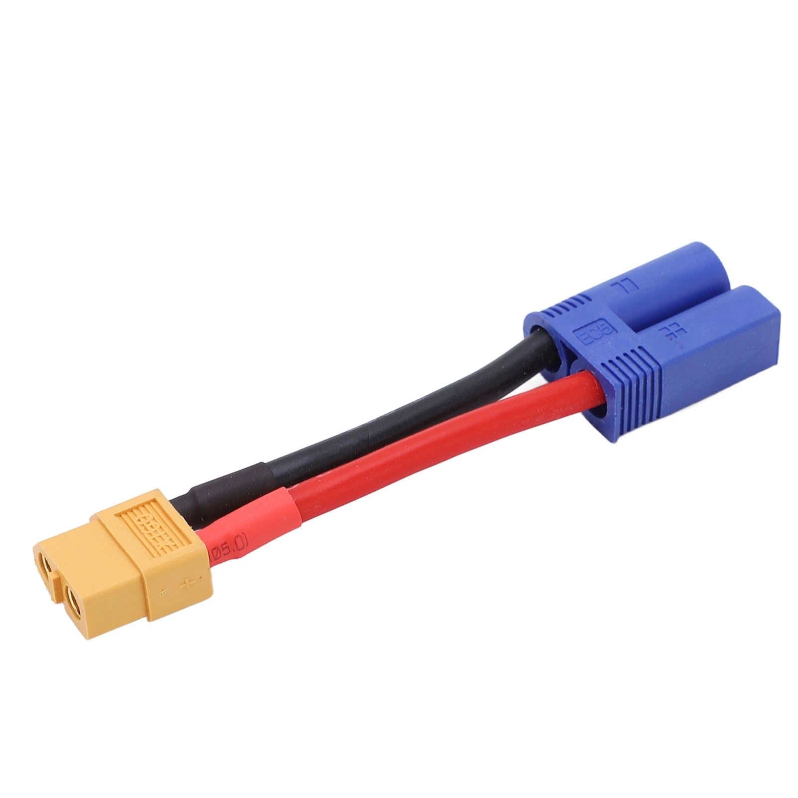RC Connector Bendable Soft Silicone Cable XT60 Female to EC5 Male Connector Cable for RC Car Aircraft Ship Model