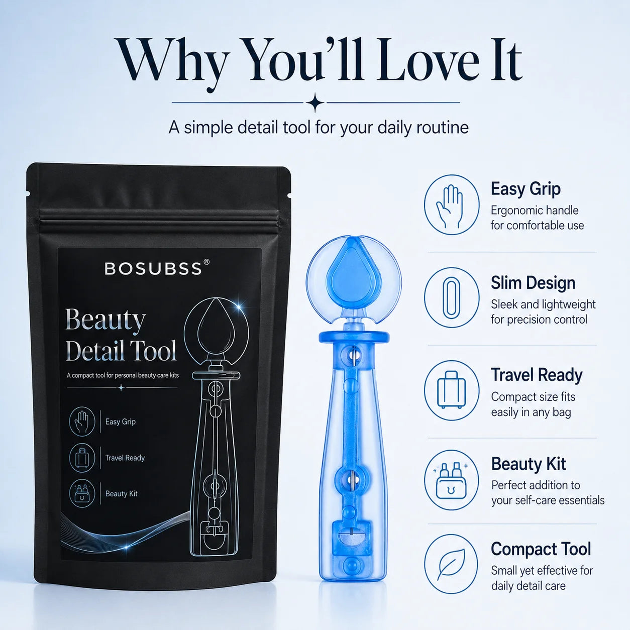 50PCS Beauty Detail Tool Compact Precision Personal Care Tool For Travel Beauty Kit And Daily Use