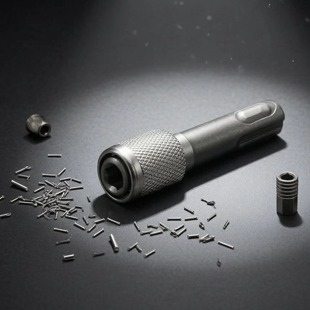 Hex Shank Socket Adapter Knurled Hex Shank Adapter Drill Socket Extension Conversion Connector Tool Accessory Matte Finish