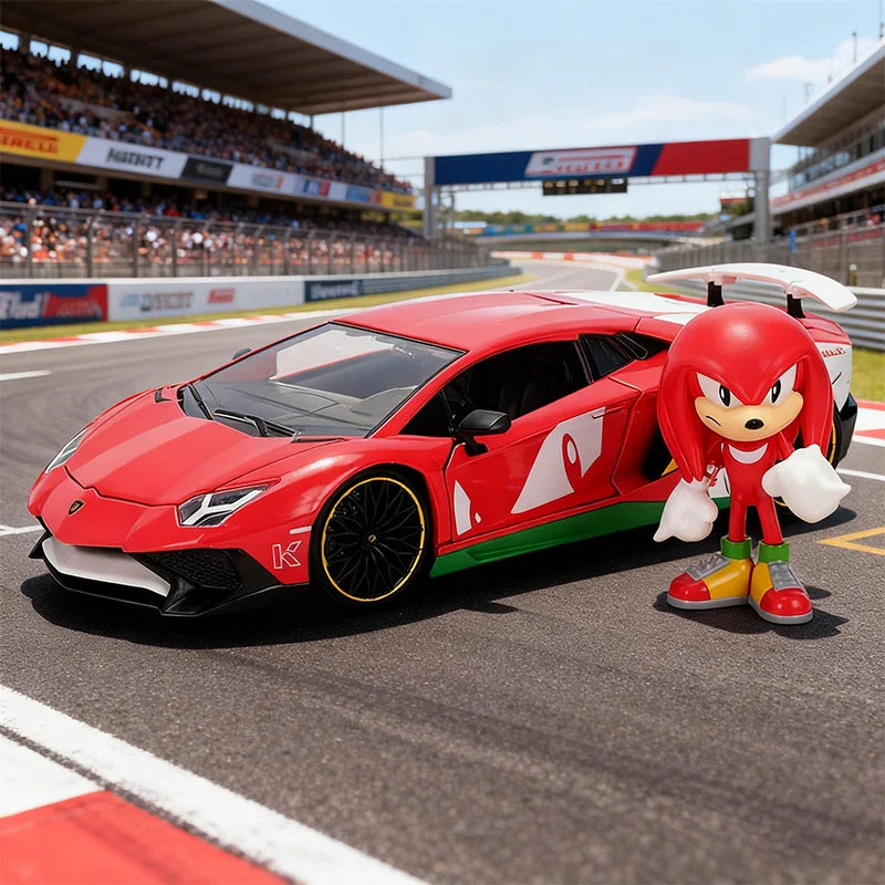 JADA 1:24 Diecast Model Sonic the Hedgehog Lamborghini Aventador SV JD36264