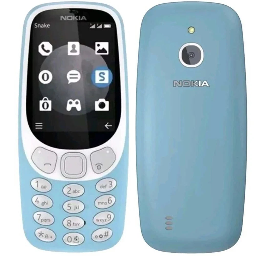 Nokia 3310 2018 2G Backup Phone 2.4-inch 1200mAh MP3FM Radio 2MP Bluetooth Flashlight MicroUSB Nokia Elderly Phone Unlock Used