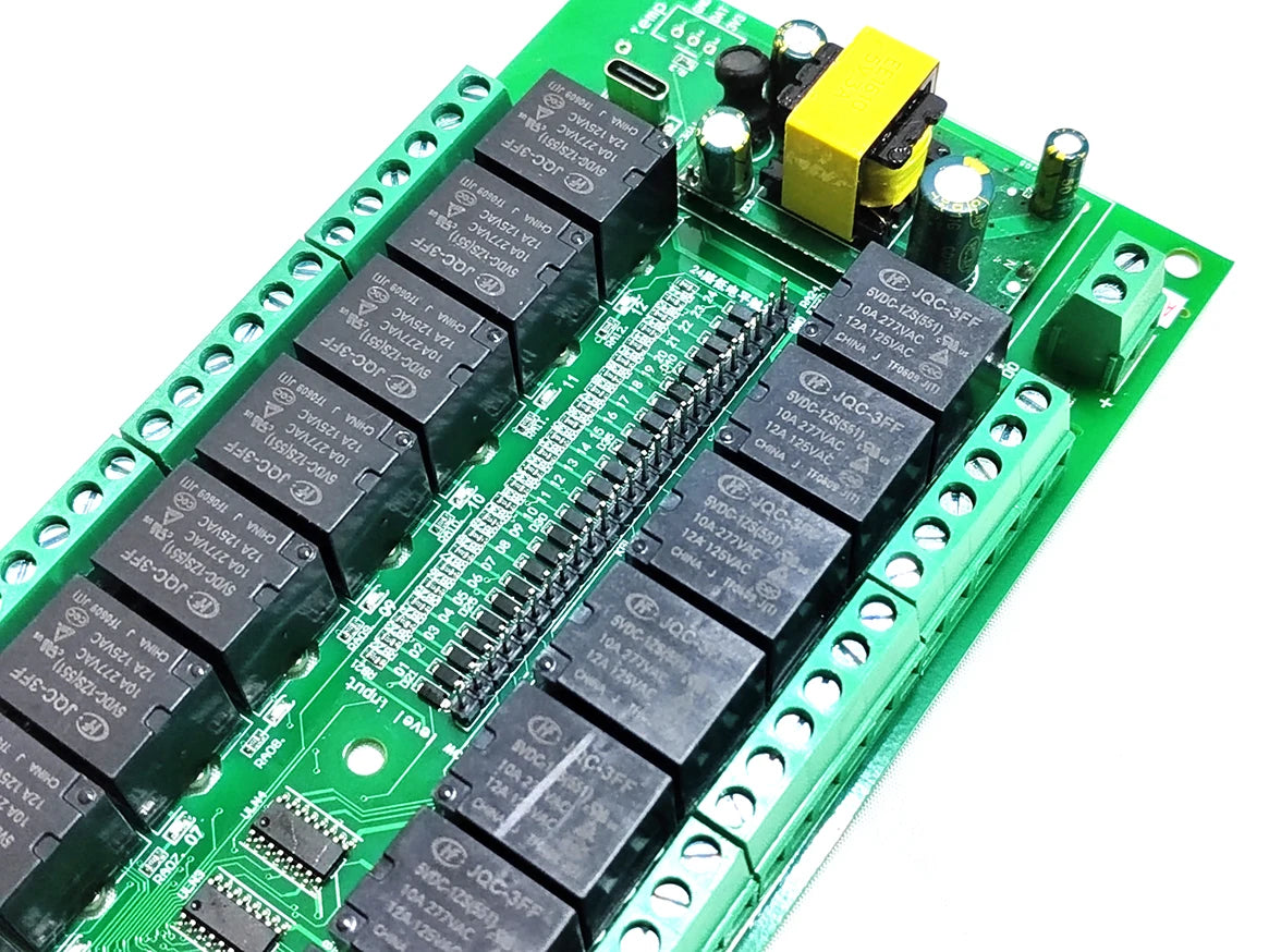 Relay Switch Module 24 Channel Works with Tuya WiFi Zigbee RF 433MHz Wireless Smart Home Remote Control Switch board controller