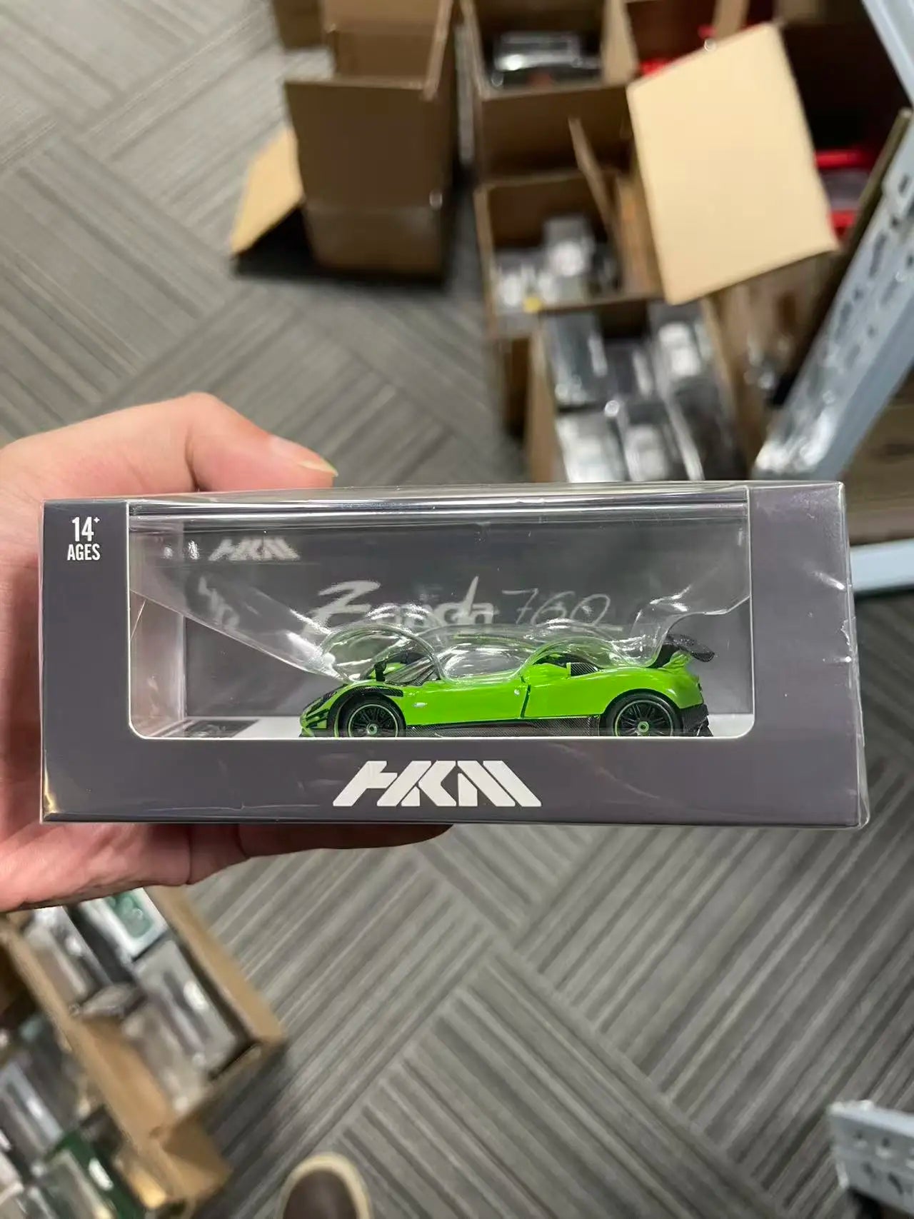 HKM Premium 1:64 Pagani Zonda 760 Diecast Model Car Collection (3 Variants: Green/White/Blue) With Openable Rear Hood In Stock