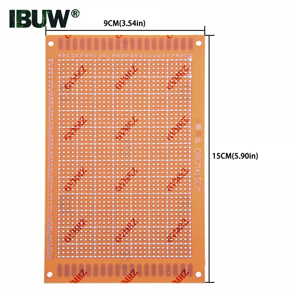 Phenolic PCB Prototype Board Universal Through Hole Perfboard for DIY Electronic Projects