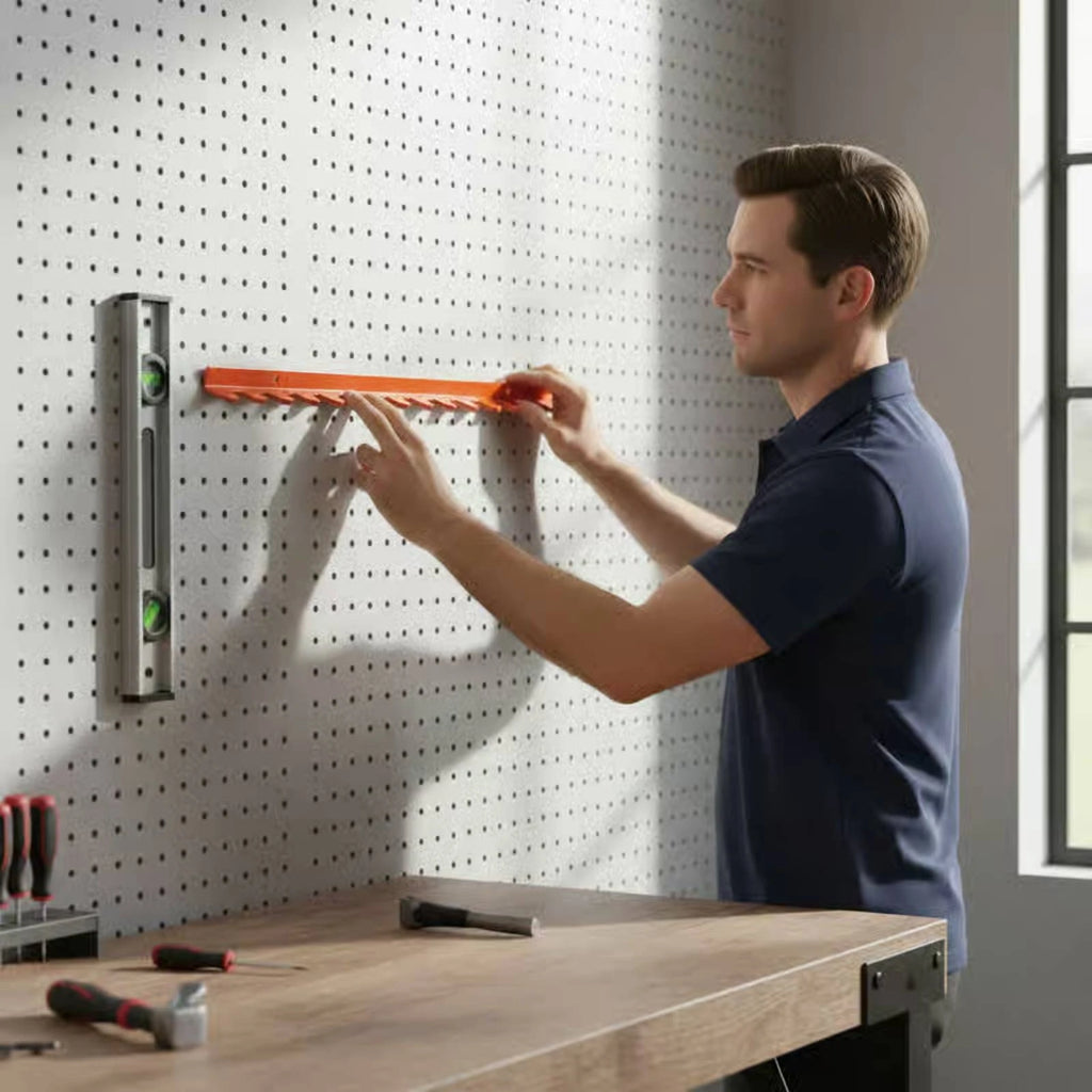 Golf Club Wall Rack Metal Golf Club Storage Stand Vertical Slot Rack Mounted with Holes for Garage