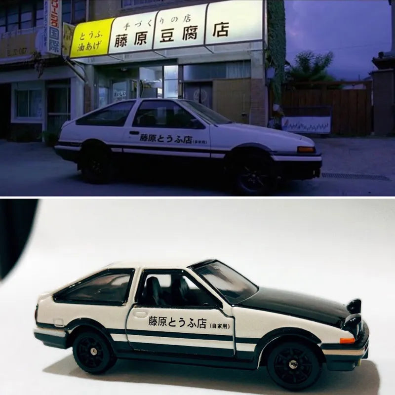 Takara Tomy Tomica Premium 486466 Initial D Toyota AE86 Trueno 1/64 Diecast Alloy Model Car Collectible Toy