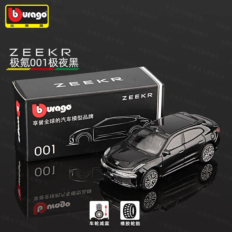 Bburago Diecast 1:64 ZEEKR Alloy Car Model Voyah Collectibles Car Model Holiday Gifts Toys Classic Souvenir Gift