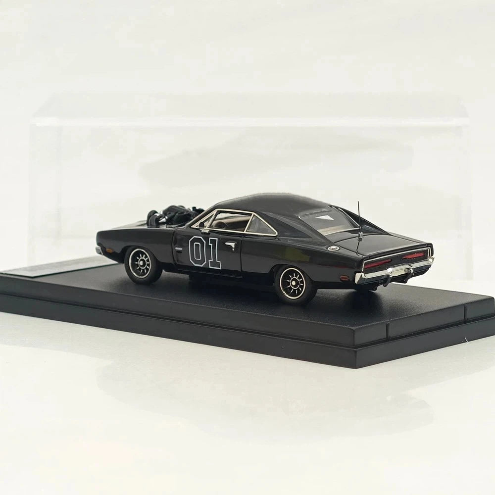 Mini Forge 1:64 For 1969 Charger General Lee Exposed Blown V8 Diecast Model Car Limited Edition Rare Collection Miniature Gifts