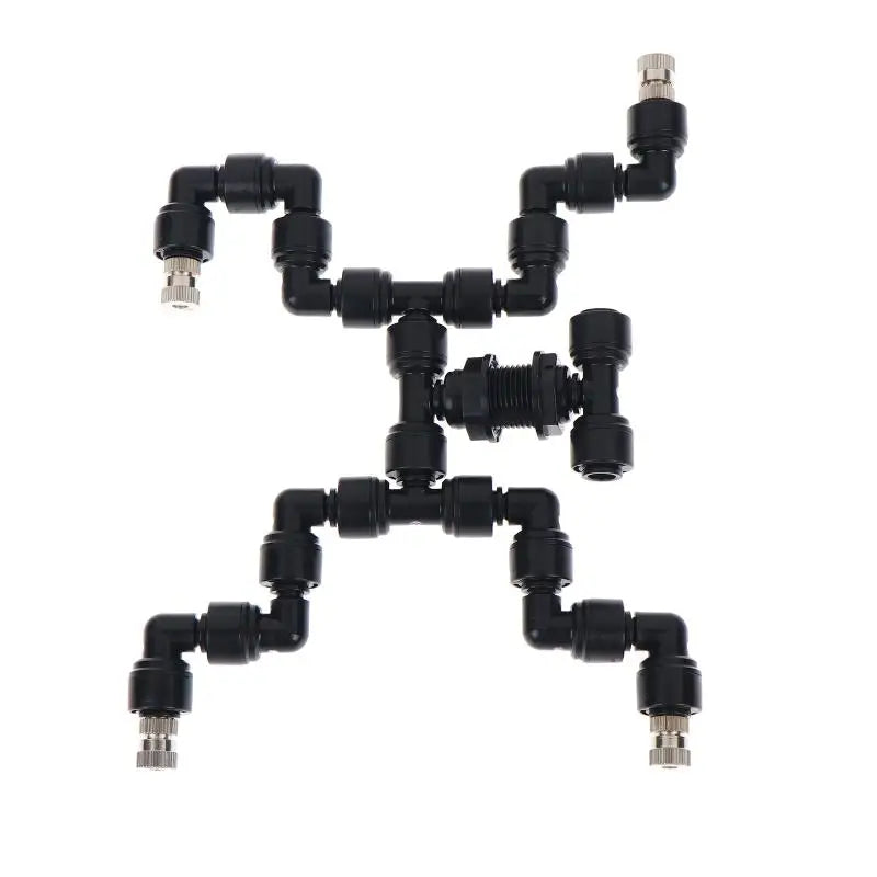0.3mm Connect With 6.35mm Pipe 4 Head Garden Watering Reptile Fogger Mister With Quick Connecting Nozzle