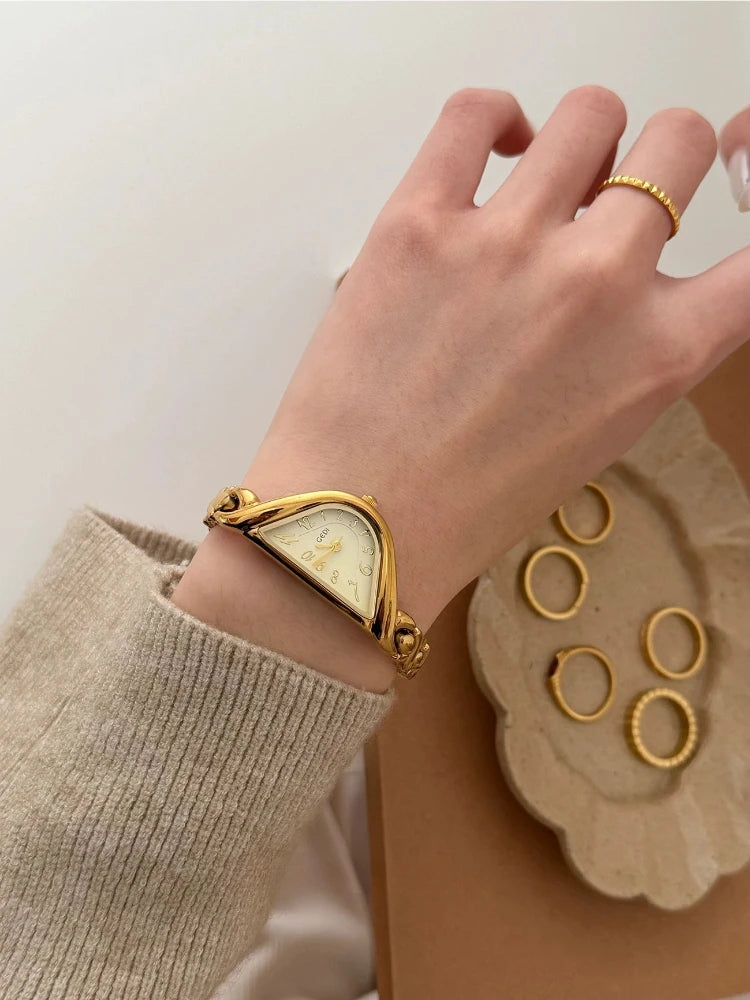 Light Luxury 22mm Gold Waterproof Quartz Watch for Women, Elegant Dress Wristwatch, Premium Gift Box Packed Perfect Holiday Gift