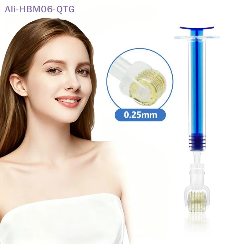 [New] Microneedle Roller Stamp Microneedle 0.25mm For Applying Serum Beard Growth Scalp Hair Facial Beauty Skincare Tool
