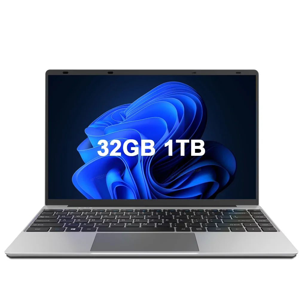 Powerful Dual Chip 14.1 Inch Portable Laptop 2026 Win11 I7-8650U I9-9900 2TB SSD Study Business Notebook