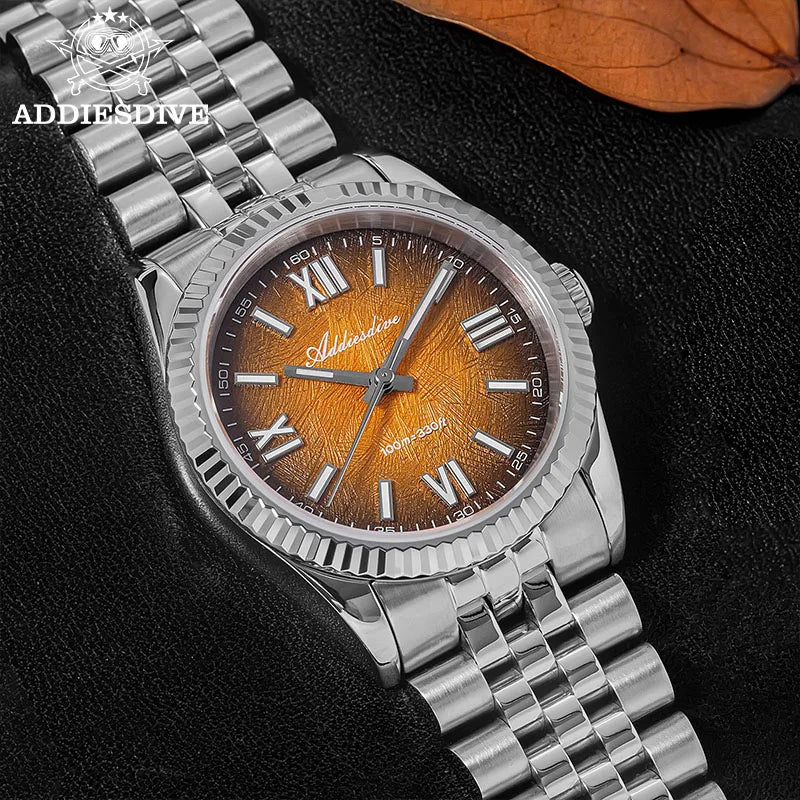 ADDIESDIVE Elegant Watch for Woman Luxury Sapphire Glass VH31 Quartz BGW9 Super Luminous 10Bar Waterproof Wristwatch AD2512