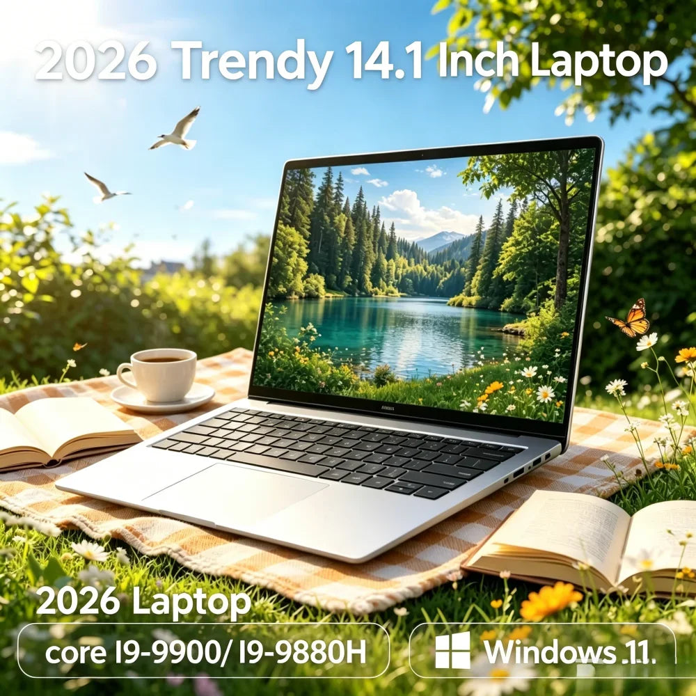 Celestial 2026 Unwavering 14.1" Sleek Cut Laptop Intel Core I7 8650U 32GB RAM 2TB M.2 SSD Windows 11 Pro Household Sage Worthy