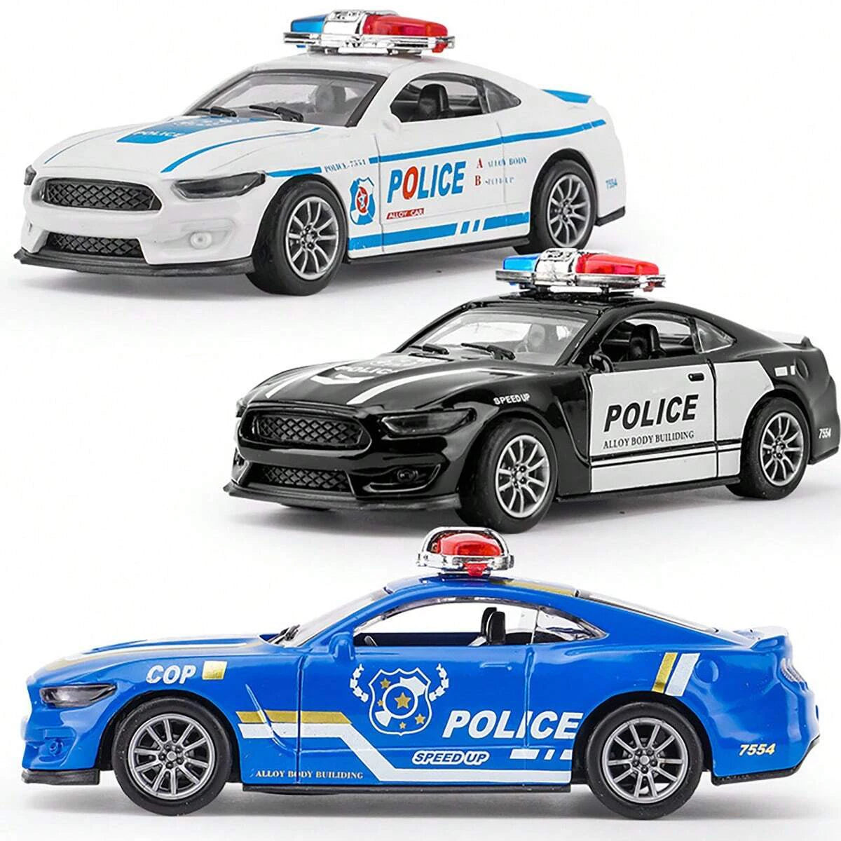 Casting Alloy Model Car Pullback Function Non-Opening Doors Diecast Vehicle Collectible Toy for Kids